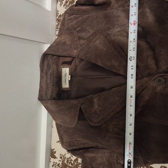 Vintage Cherokee Brown Leather Women's Blazer - Picture 7 of 9